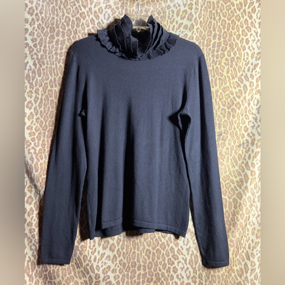 Lauren by Ralph Lauren ruffled neck turtleneck